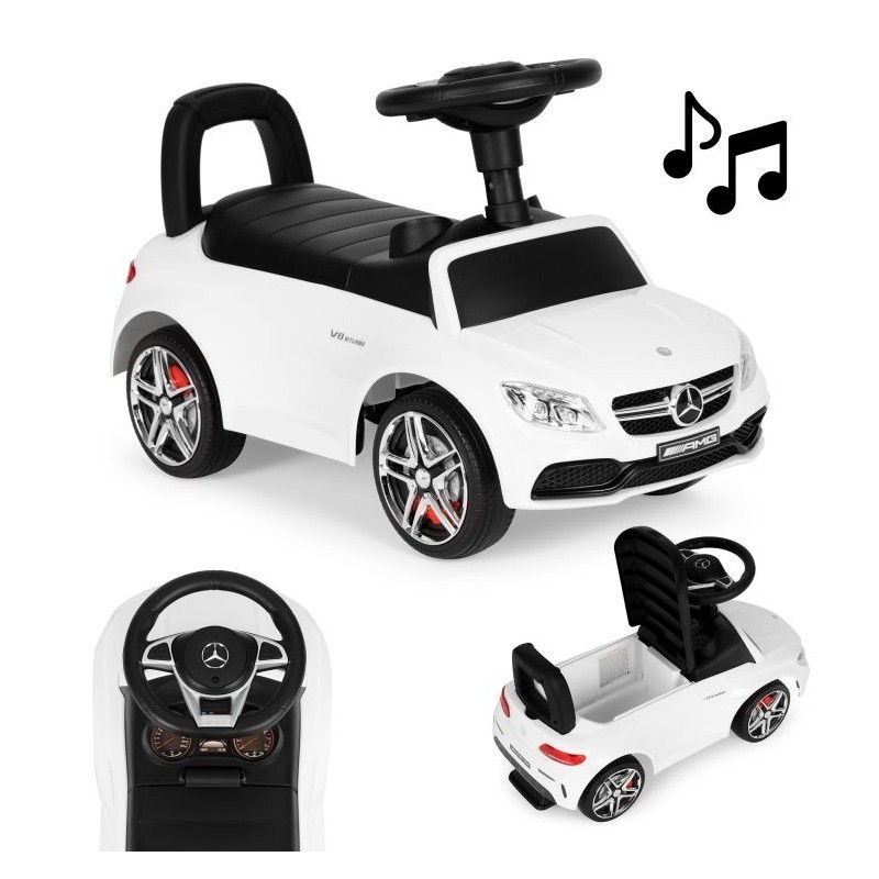 Tõukeauto Mercedes AMG, valge