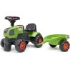 FALK Baby Claas Axos 310 roheline traktor koos haagisega alates 1 aastast