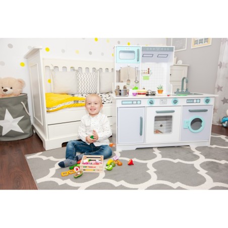 Suur puidust lasteköök koos tarvikutega