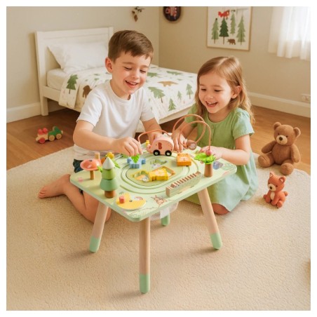 Puidust aktiivsus tegeluslaud forest