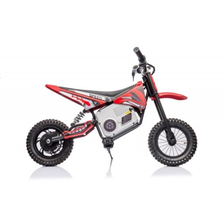 Elektrisõiduk krossiratas punane