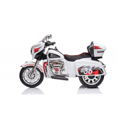 Goldwing kolmerattaline akuga mootorratas valge