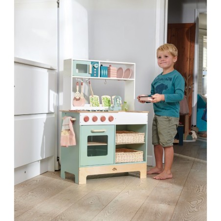 Puidust detailne mänguköök lisadega