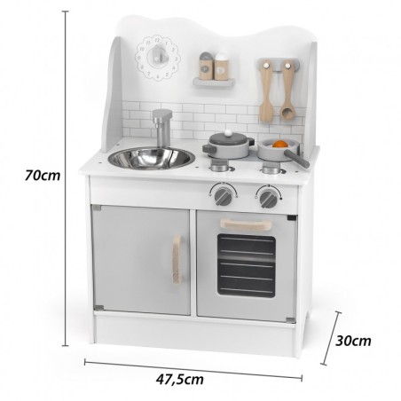 PolarB puidust köök koos tarvikutega Eco Grey