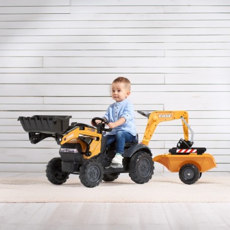 FALK CASE pedaaltraktor ekskavaatori kopa ja haagisega 2-5 aastat
