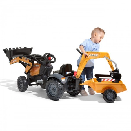 FALK CASE pedaaltraktor ekskavaatori kopa ja haagisega 2-5 aastat