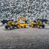 FALK Komatsu pedaaltraktor koos ekskavaatori kopa ja haagisega