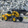 FALK Komatsu pedaaltraktorekskavaator koos haagise ja kopaga
