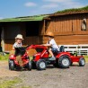 FALK Massey Ferguson punane pedaaliga traktor koos haagisega alates 3 aastast
