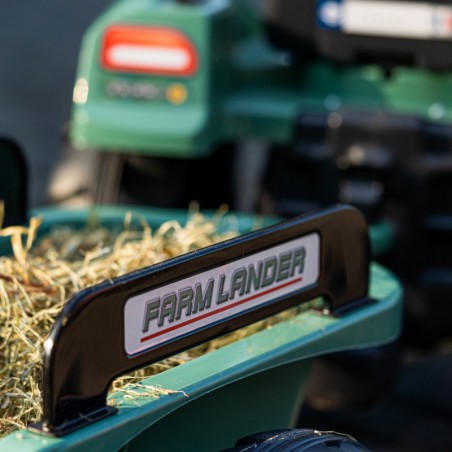 FALK Green Pedaalidega Traktor Lander koos haagisega vanusele 3+