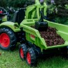 FALK CLAAS AVEC Roheline pedaalidega traktor koos haagisega alates 3 aastast