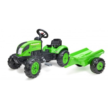FALK Country Farmer pedaalidega traktor haagisega roheline 2-5 aastat