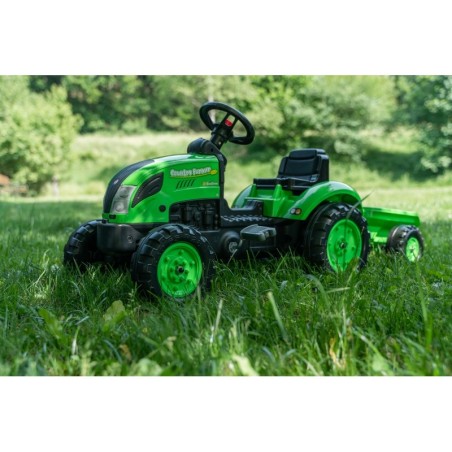 FALK Country Farmer pedaalidega traktor haagisega roheline 2-5 aastat