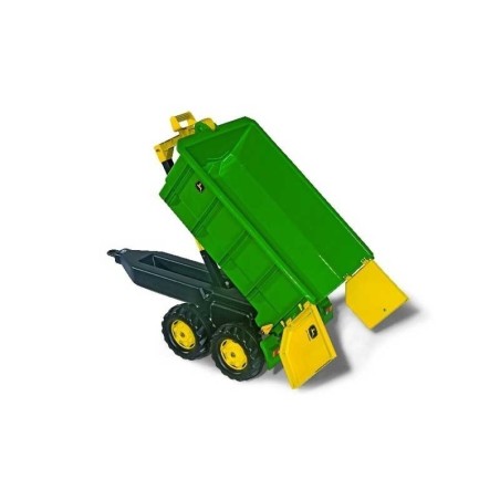 Rolly Toys suur John Deere'i kahe teljeline kallur haagis