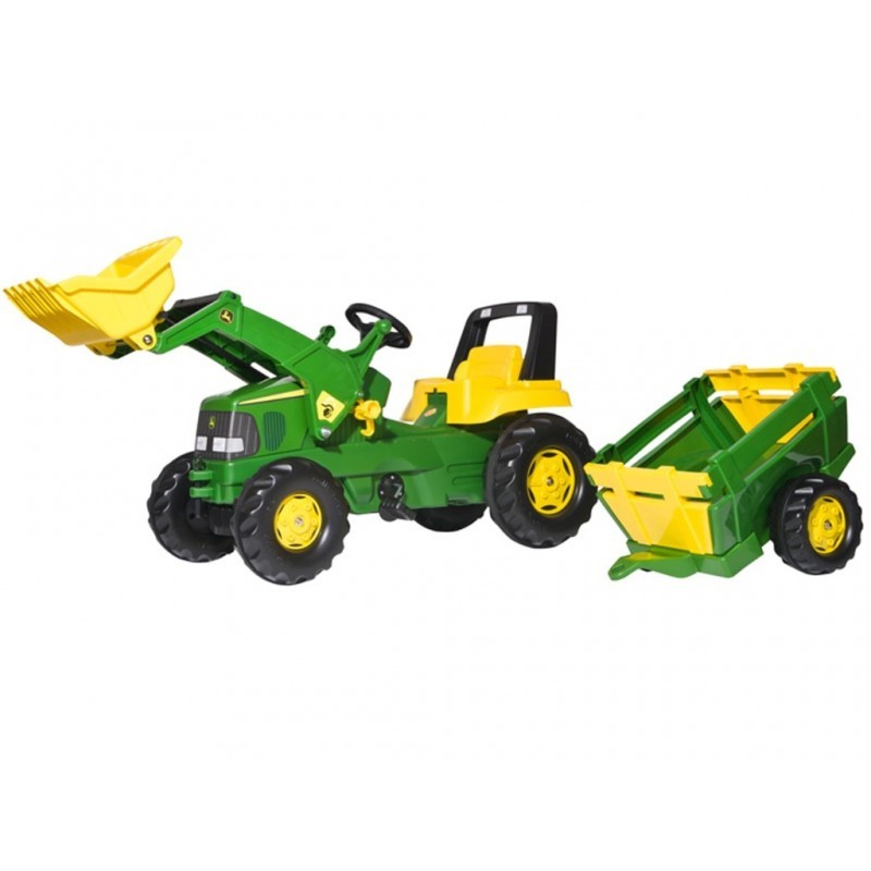 RollyToys Junior John Deere pedaalidega traktor