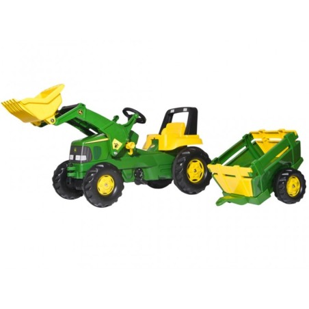 RollyToys Junior John Deere pedaalidega traktor