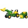 RollyToys Junior John Deere pedaalidega traktor