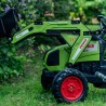 FALK pedaalidega traktor kopaga ja treiler, Roheline CLAAS, alates 3 aastast