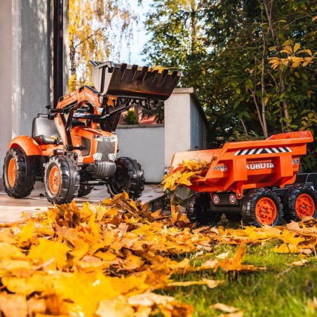 FALK Kubota Traktor oranž koos haagisega