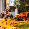 FALK Kubota Traktor oranž koos haagisega