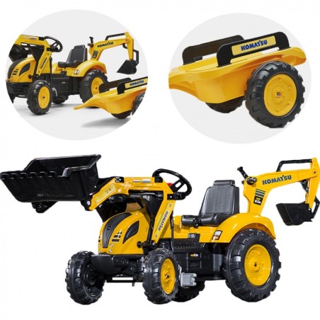 FALK KOMATSU pedaalidega traktori ekskavaator kopphaagis alates 2 aastast