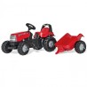 Rolly Toys rollyKid pedaaliga traktor Haagisega