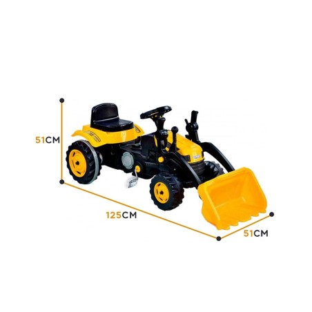 Pedaalidega traktor buldooser 3 aastasele