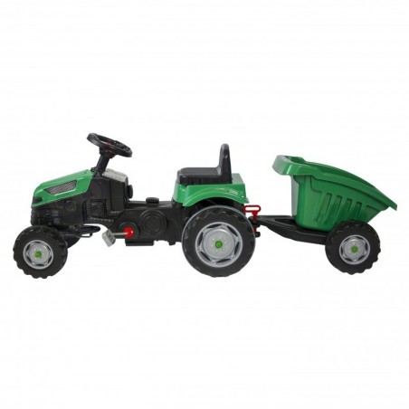 Pedaalidega traktor käruga 3 aastasele