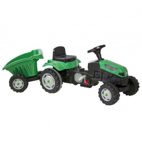 Pedaalidega traktor käruga 3 aastasele