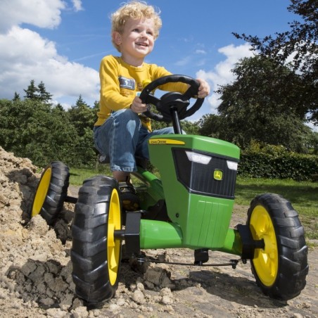BERG Pedaal Go-Kart John Deere vaiksed rattad 2-5 aastat kuni 30 kg