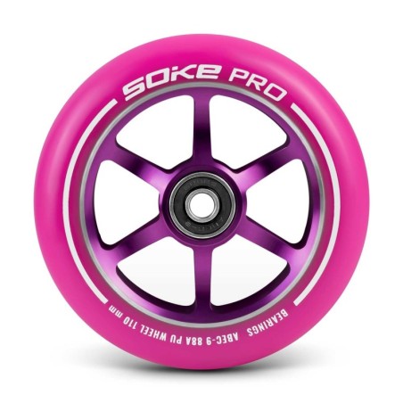 Tõukeratta rattad 110 mm roosad 2 tk