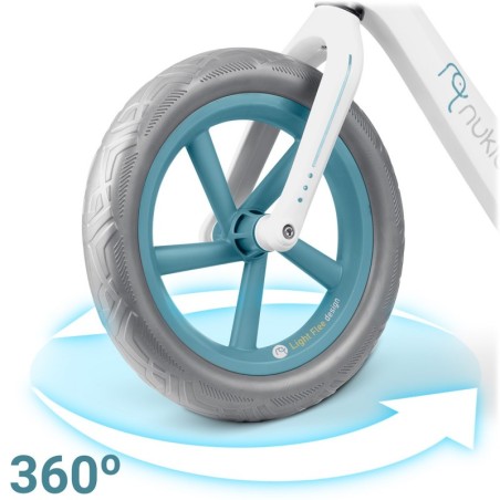 Laste kerge jooksuratas, valge/sinine