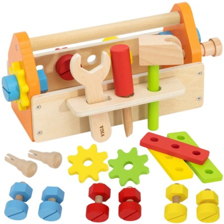 Tööriistakast puidust komplekt