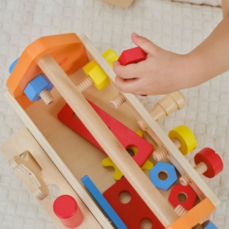 Tööriistakast puidust komplekt