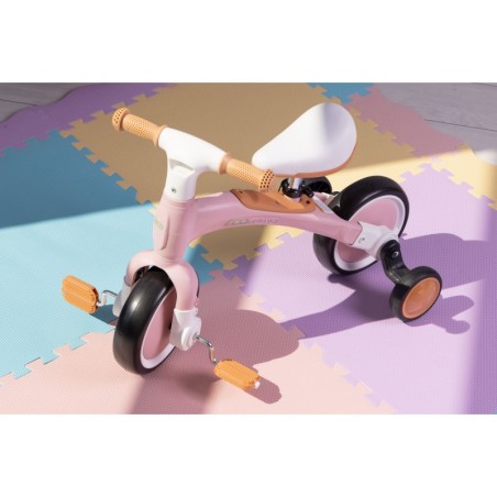 Tasakaaluratas pedaalidega 3in1 roosa