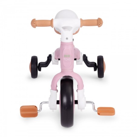 Tasakaaluratas pedaalidega 3in1 roosa