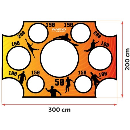 Neo-sport väravate täpsusmatt 300 x 200 cm