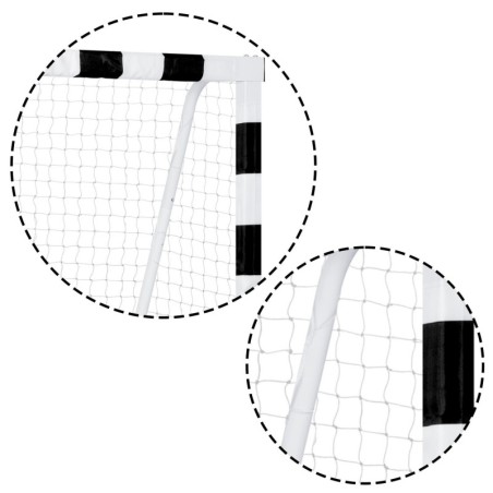 Jalgpallivärav 300 x 160 x 90 cm mustvalge