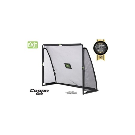 Mobiilne jalgpallivärav löögiseinaga Exit Coppa 220x170x80cm