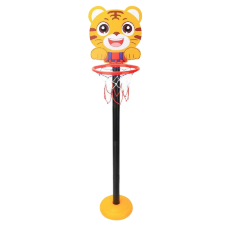 Korvpallikorv Reguleeritav Tiger Yellow 110cm