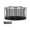 Batuut BERG Favorit InGround - 430cm, must, Comfort turvavõrguga