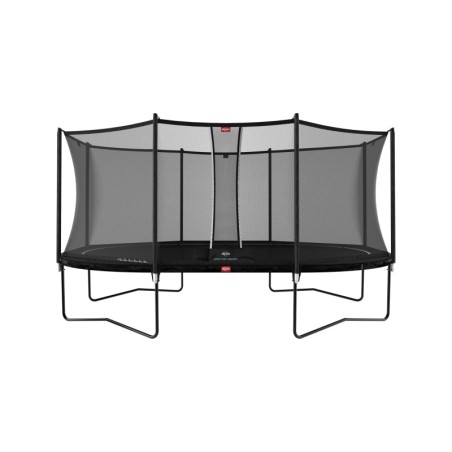 Batuut BERG Grand Favorit Regular - ovaalne 520x345cm, must, Comfort turvavõrguga