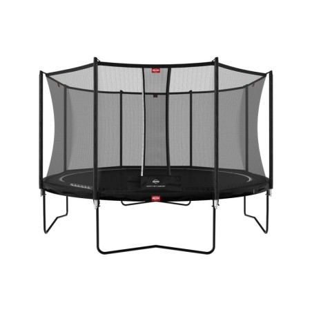 Batuut BERG Favorit Regular - 380cm, must, Comfort turvavõrguga