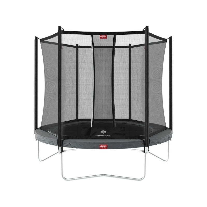 Batuut BERG Favorit Regular - 200 cm, hall, Comfort turvavõrguga