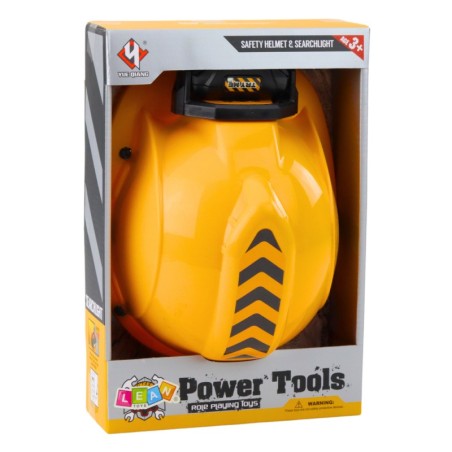 Laste ehituskiiver peatulega, lõuapaelaga, kollane