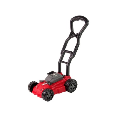 Helide ja tuledega muruniiduk, punane