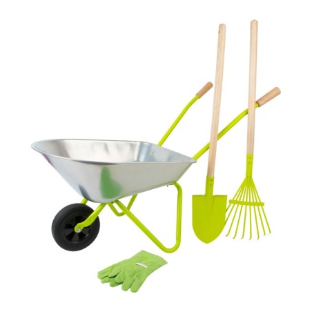 Laste aiakäru koos aiatööriistadega