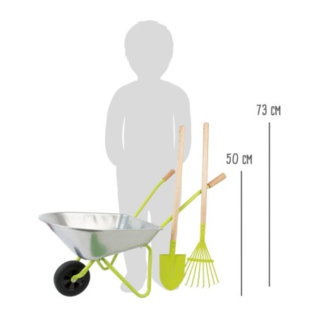 Laste aiakäru koos aiatööriistadega