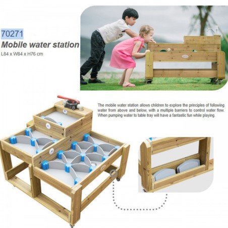 CLASSIC WORLD EDU puidust veelaud XL paisudega veerada