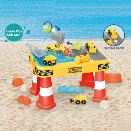 Veelaud liivakast mängulaud ehitusplats, 4 autot